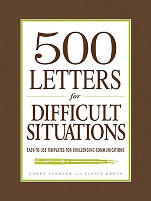 cover image of 500 Letters for Difficult Situations